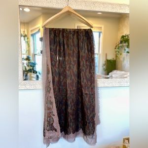 Express Camo Scarf Shawl - Brown, Green, Gray